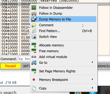 dump-memory