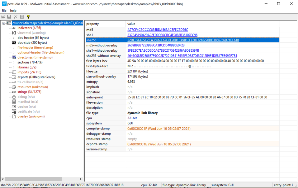 PeStudio-dumped